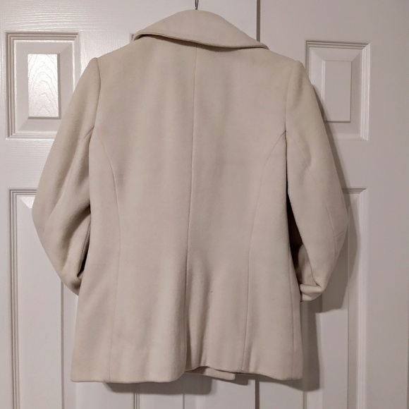 Smart Set Cream Short Peacoat Pea Coat XS - Picture 2 of 4